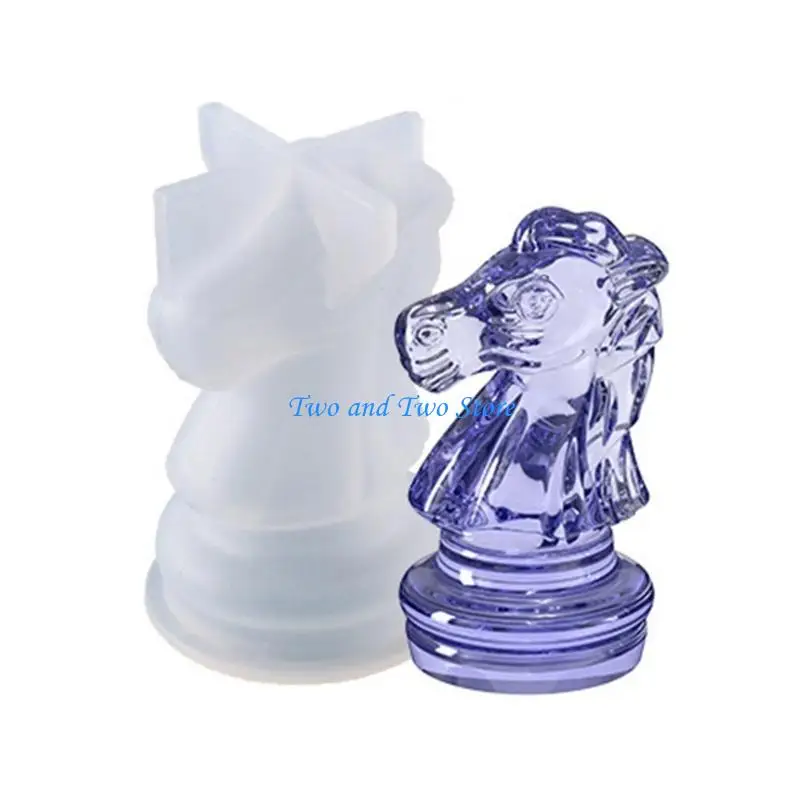 

HX6F International Chess Silicone Mold Epoxy Resin Mold Chocolate Candy Jewelry Making Handmade Artcraft Mold Nonstick