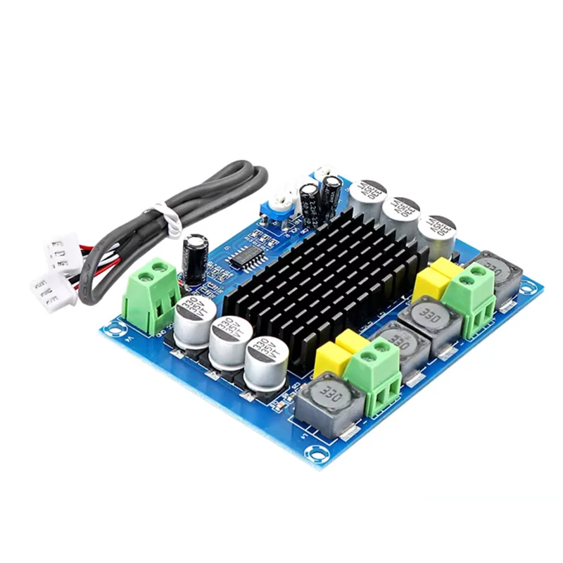 120W*2 Dual Channel Audio Stereo Digital Amplifier Board High Power TPA3116D2 TPA3116 D2 Module DC12-26V XH-M543