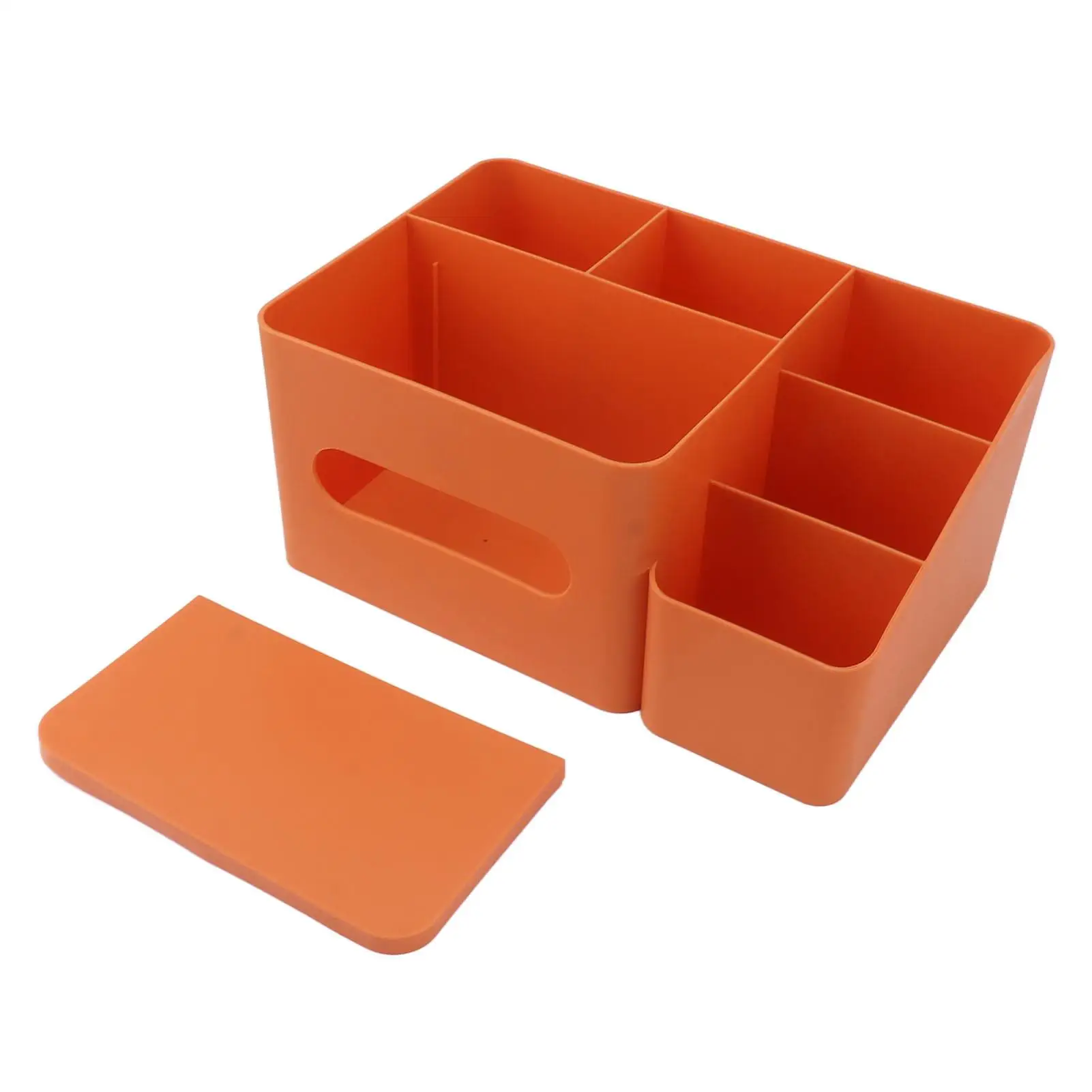 

Elegant Plastic Tissue Box Holder with Lid - Smooth Surface Desk Organizer for home & Office Storage