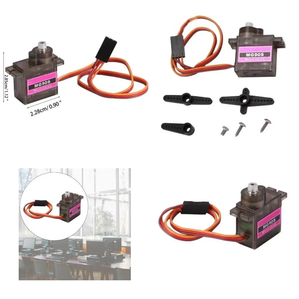 Y1UB Metal Geared Micro Servo for Toy Boat Car Helicopter Micro Metal Gear