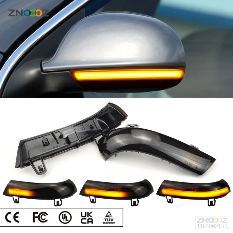 Dynamic Turn Signal LED Rearview Mirror Indicator Blinker Repeater Light For Volkswagen VW GOLF 5 Jetta MK5 Passat B5.5 B6 EOS