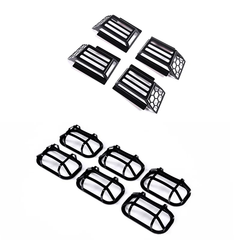 

For 2003-2009 Hummer H2 roof side light/tail light protection grille carbon steel outer mesh modeling accessories