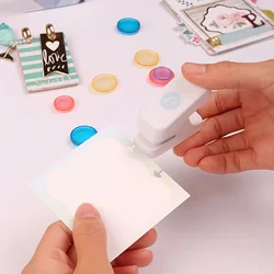 1pc Mushroom Shaped Mini Hole Puncher,Portable multi-purposeHole Puncher,Hand Paper Punch For Scrapbooking Border Scrapbooking