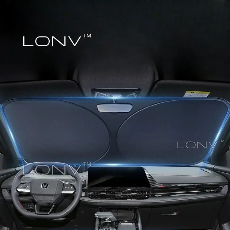 For Changan UNI‑S CS55 PLUS 2026 2027 2025 Car Sunshade Front Windshield Shade Cover Foldable Car Heat Insulation Accessories