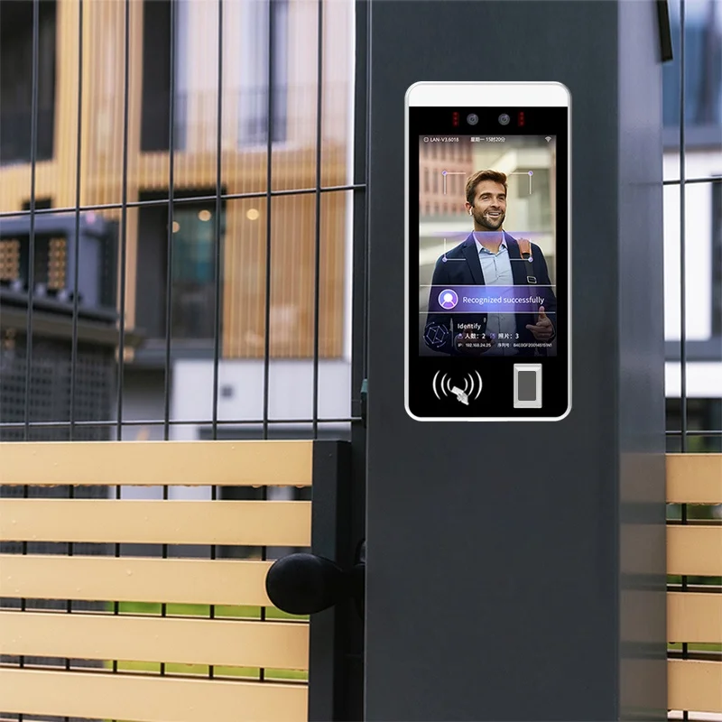 8-Inch Android Face Recognition Fingerprint Terminal NFC Card WiFi Support Time Attendance Access Control System OEM ODM