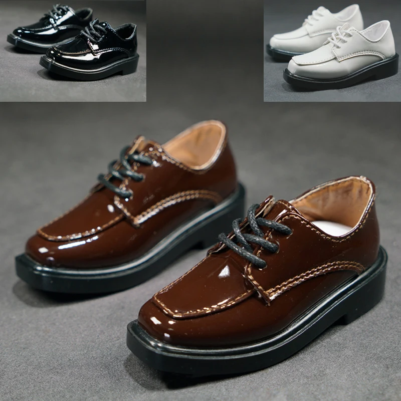 

D04-A2022 children handmade toy 1/4 1/3 Uncle Doll BJD/SD Accessories Gentleman leather strap suit shoes 1pair