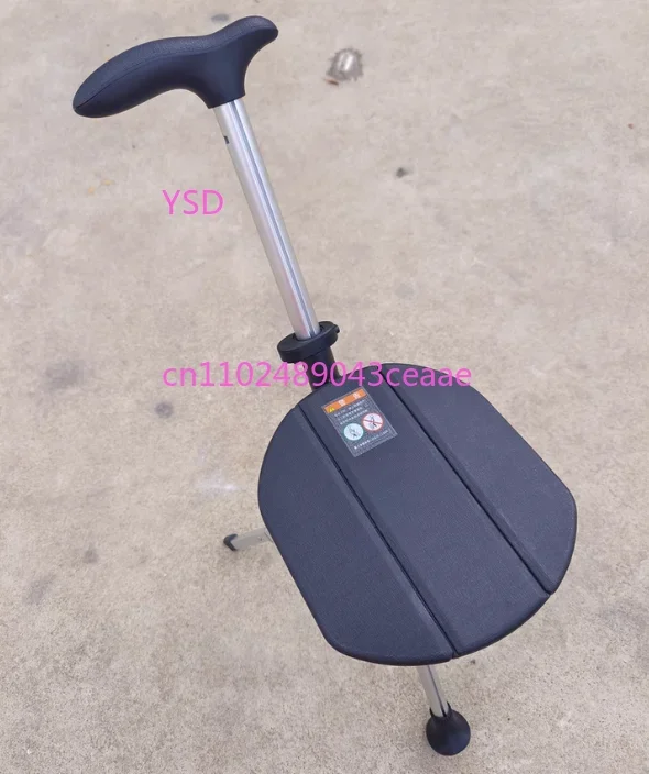 Folding Portable New Aluminum Alloy Cane Stool Non slip Light Walking Aid Cane Chair