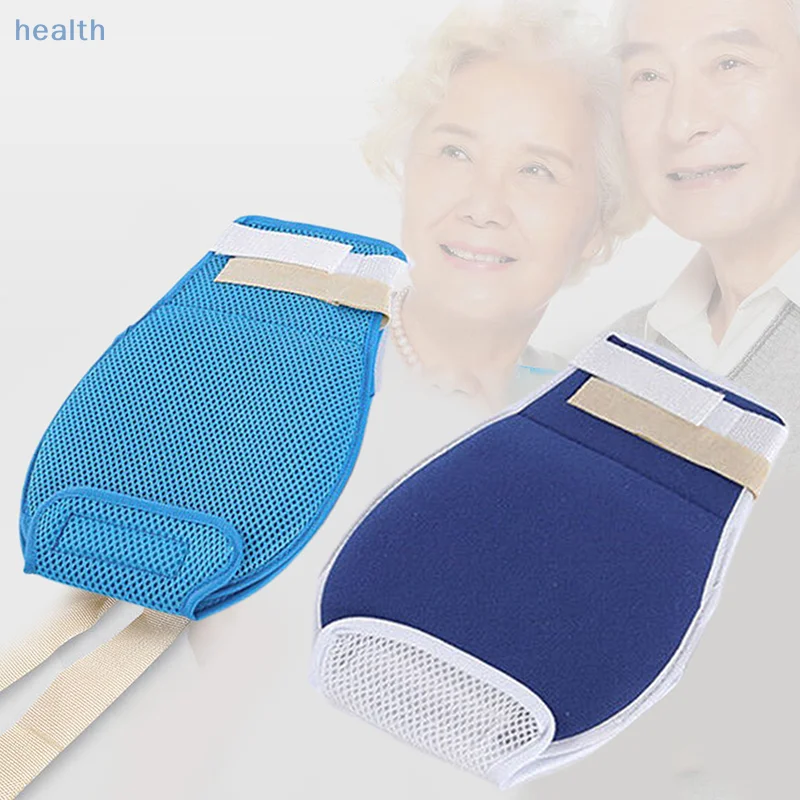 

Dementia Anti-Scratch Breathable Wrist Open Mouth Style Fixation Restraint Gloves Wrist Strap For Patients Woman Man Elder