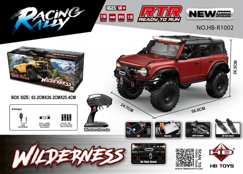 Wltoys-電動ウインチ付きプロフェッショナルrcカー、4wd、4x4、オフ