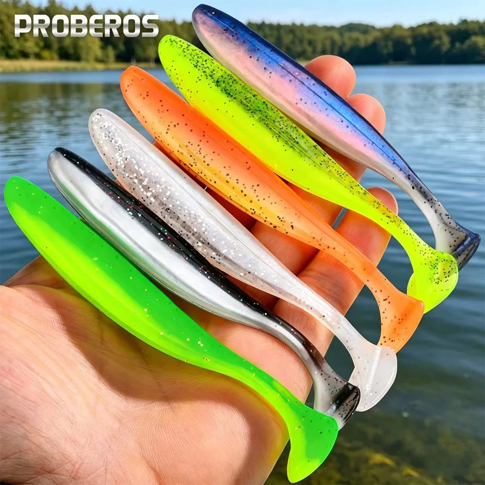 

PROBEROS Artificial Fishing Lures 4/10PCS/Bag Small Fish Tail SoftBait Suit For Fresh/Saltwater Silicone Realistic Fishing Bait