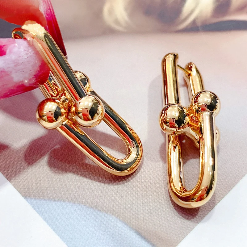 

S925 Classic Silver U-shaped Horseshoe Earrings with Various Styles and Sizes to Choose from, Diamond Set Style, Holiday Gift