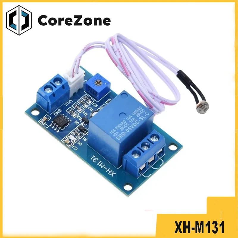 XH-M131 DC 5V 12V 24V 10A Light Control Switch Photoresistor Relay Module Detection Sensor brightness Automatic Control Module