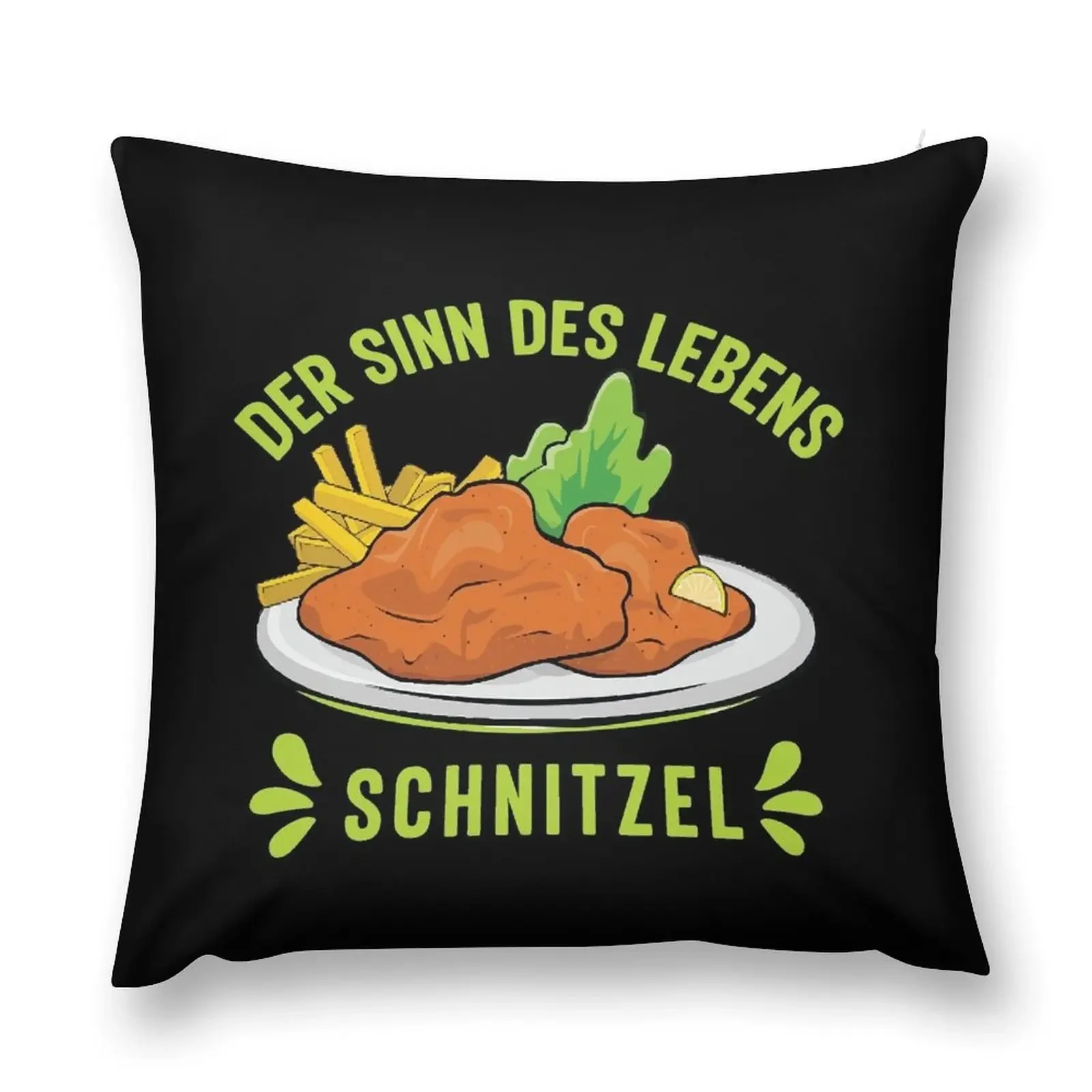 The meaning of life - schnitzel Throw Pillow Sofa Covers bed pillows christmas cushions covers Pillowcase pillow