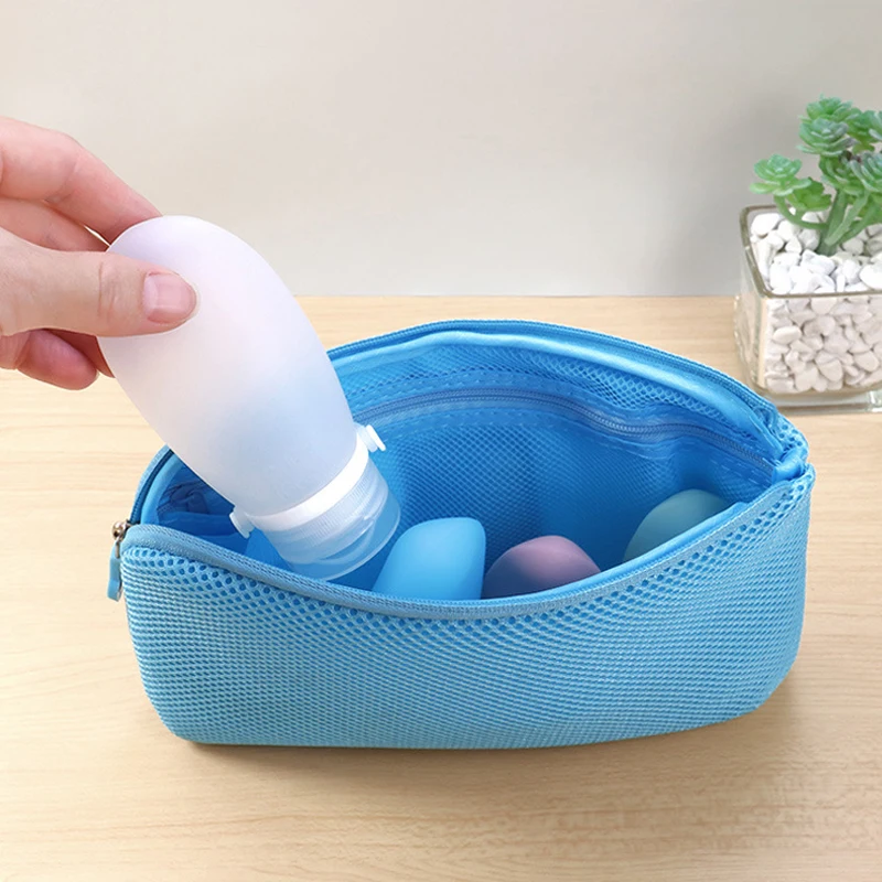 Leakproof Strap Travel Silicone Bottles Toiletries Shampoo Shower Gel Lotion Refillable Bottle Portable Outdoor Travel Container