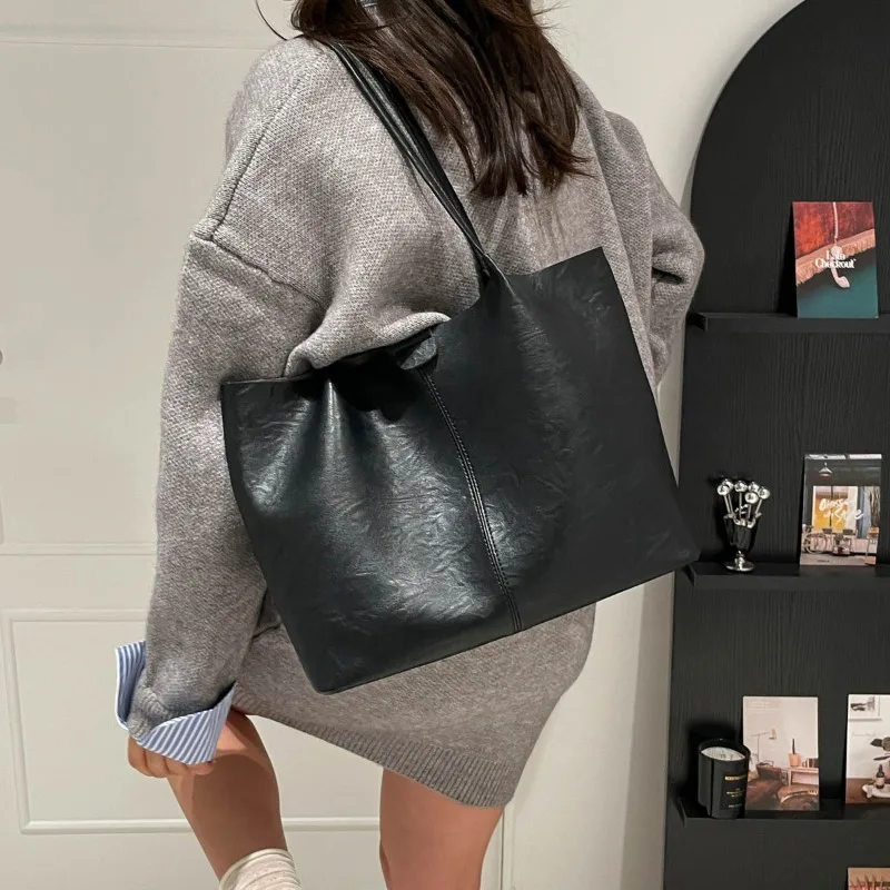 Large Capacity Women Armpit Bag Retro Tote Bags for Woman Shoulder Bags Women Shopping Bags Class Bag for Girl Bolsas Feminina