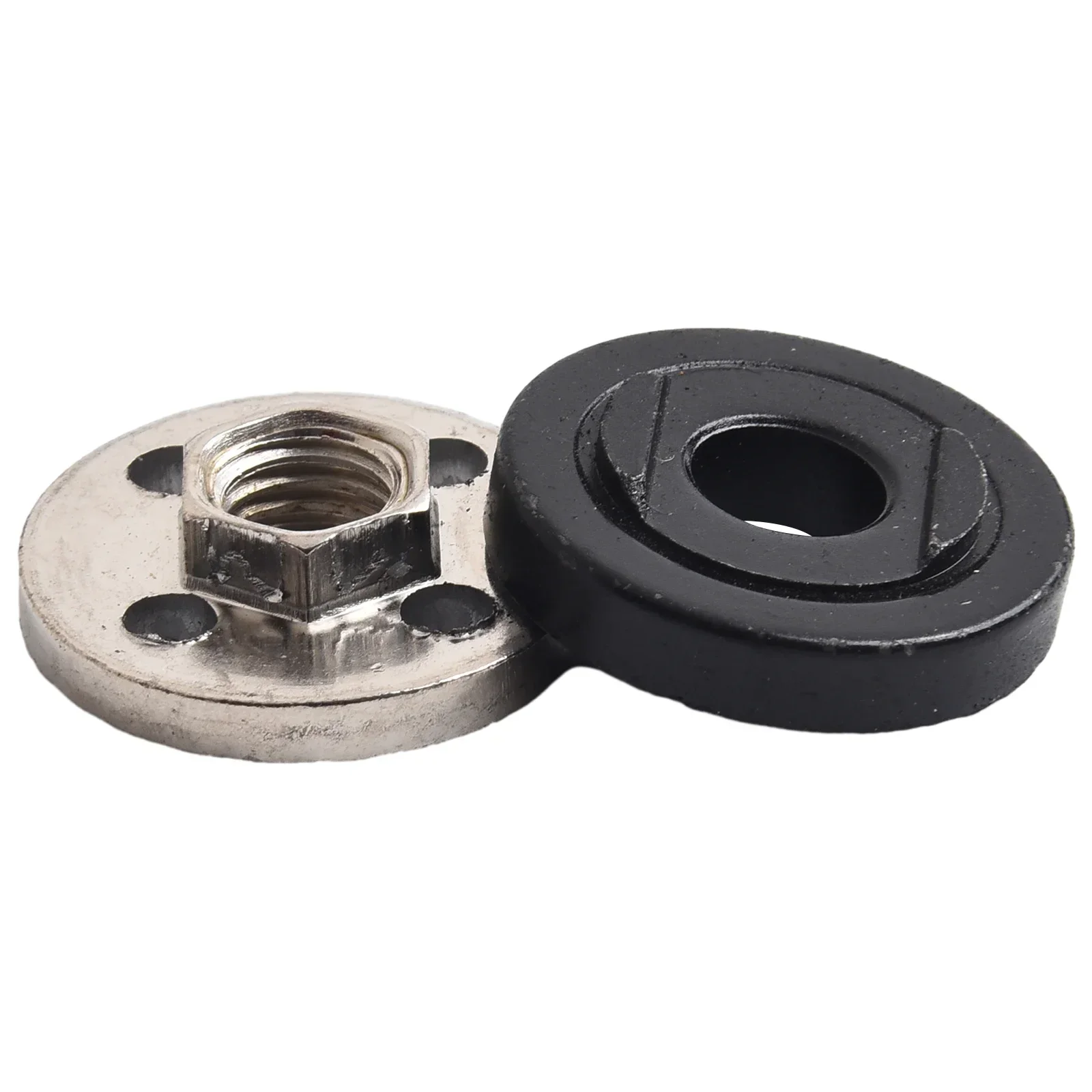 

2pcs/set Pressure Plate Cover Hexagon Nut Fitting Tool Inner Outer Flange Nut Set For Type 100 Angle Grinder Polisher Power Tool