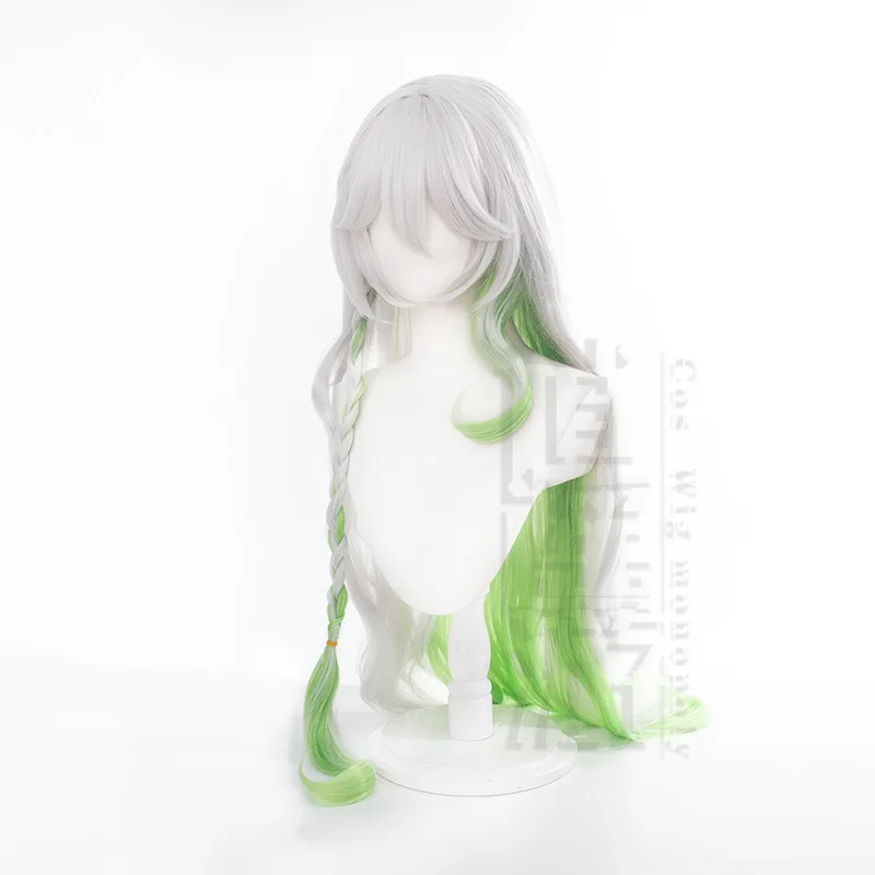 Genshin Impact Greater Lord Rukkhadevata Cosplay Wig Silicone Simulation Scalp Big Curly Hair Halloween Gift