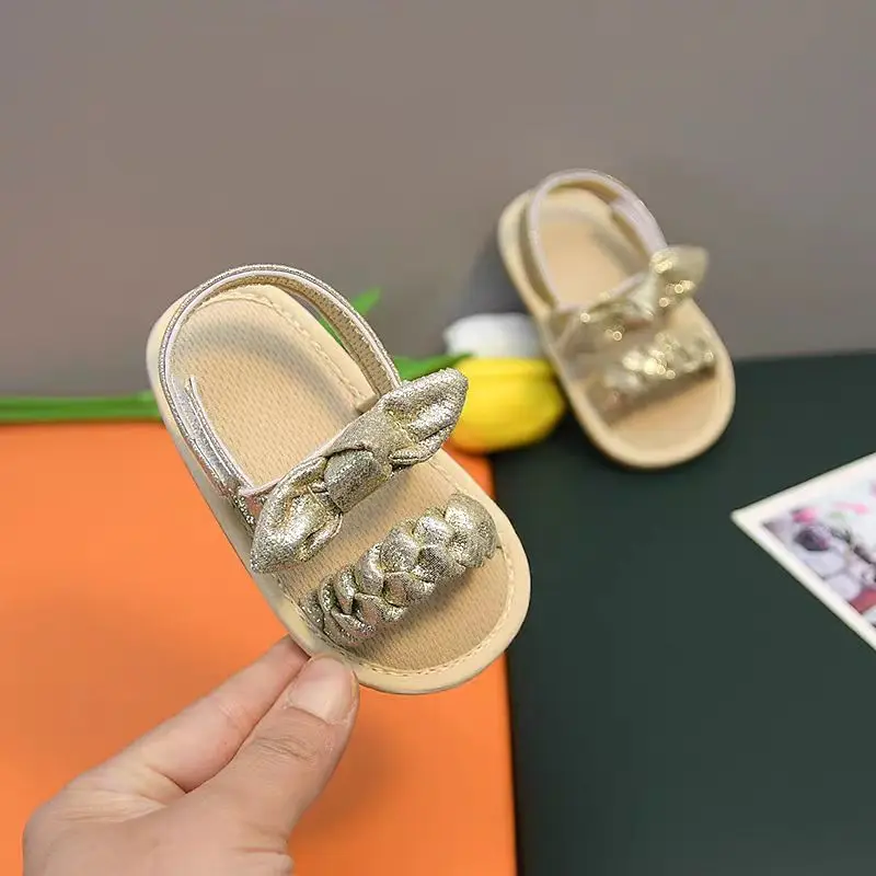 

Beach Sandals 0-18M Children's Flat Shoes Summer Cute Open Toe Sandals Soft Rubber Sole Anti Slip Children's Shoes First Walker