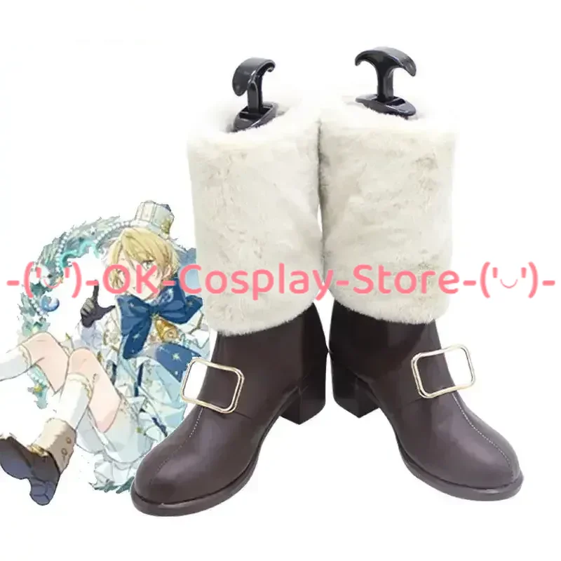 

Game Ensemble Stars Himemiya Tori Shiratori Aira Cosplay Shoes PU Leather Shoes Halloween Carnival Boots Prop Custom Made