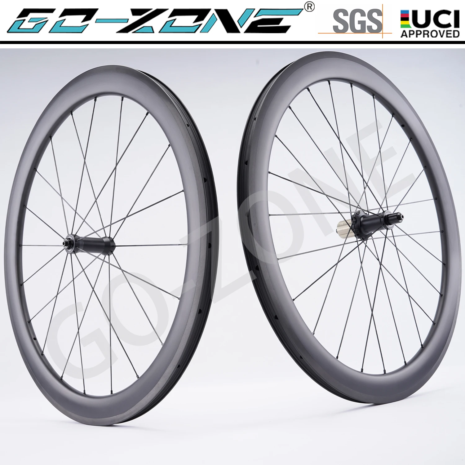 

Rim Brake UCI Approved 700c Road Wheels Carbon Gozone R290 Straight Pull Normal / Ceramic Bearings Bicycle Wheelset