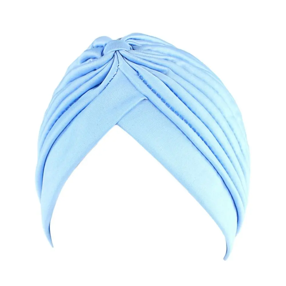 Warmer Tube Fashion Casual Sleep Caps Chemotherapy Hat  National Wind Cotton Hat Bandana Pure Color Turban