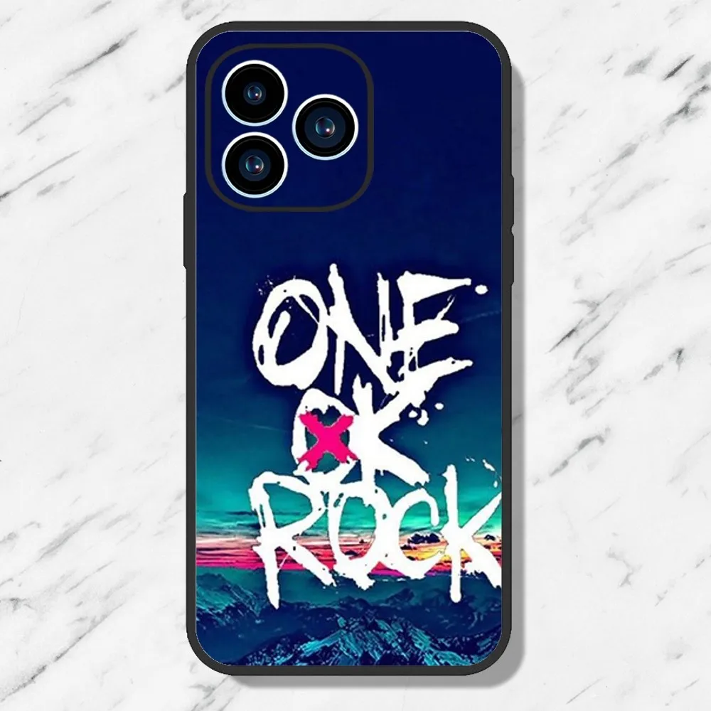 O-ONE O-OK R-ROCK Phone Case For iPhone 11 12 13 14 15 Mini Pro Max Plus 8 xr xs Black Shell