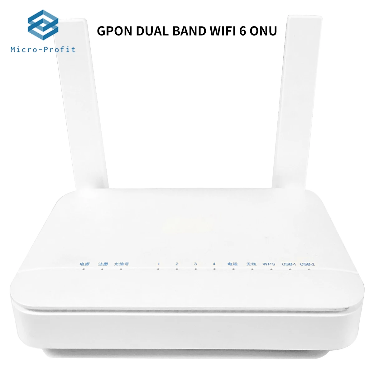 Antena de doble banda GPON ONU, WIFI 6, 5Dbi, 2,4G, 5G, AC, WIFI ONT, 4GE, puerto Lan, módem de fibra, enrutador GPON, versión china, 2/4 piezas,