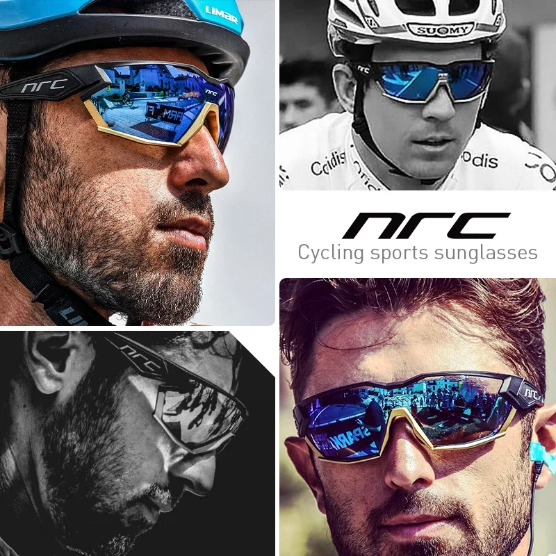 NRC Cycling Sunglasses Cycling Glasses Man Bike Goggles Woman Outdoor UV400 Sports Bicycle Eyewear MTB Sunglasses Eyepieces