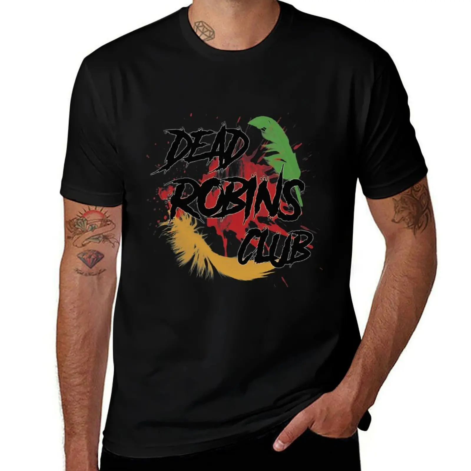 Dead Robins Club T-Shirt Comfortable Work Wear Tee