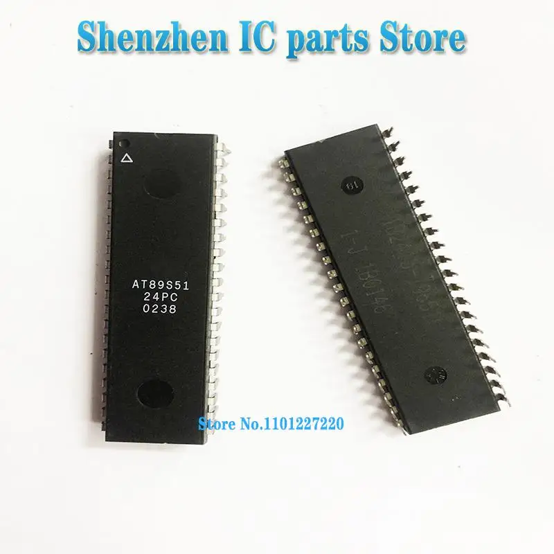 5pcs/lot AT89S51 AT89S51-24PC AT89S51-24PU DIP-40 In Stock