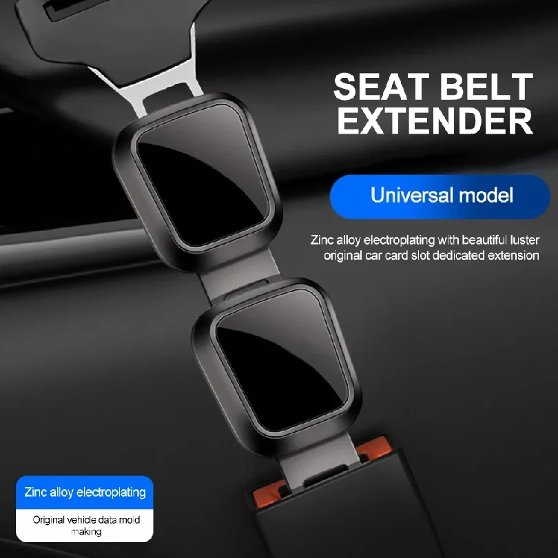 Seat belt buckle car seat belt extension shoulder strap extension button suitable for Tesla and Mercedes Benz car interiors