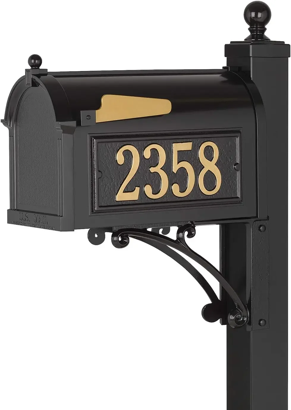 Products Black Deluxe Mailbox Package, 20% Larger