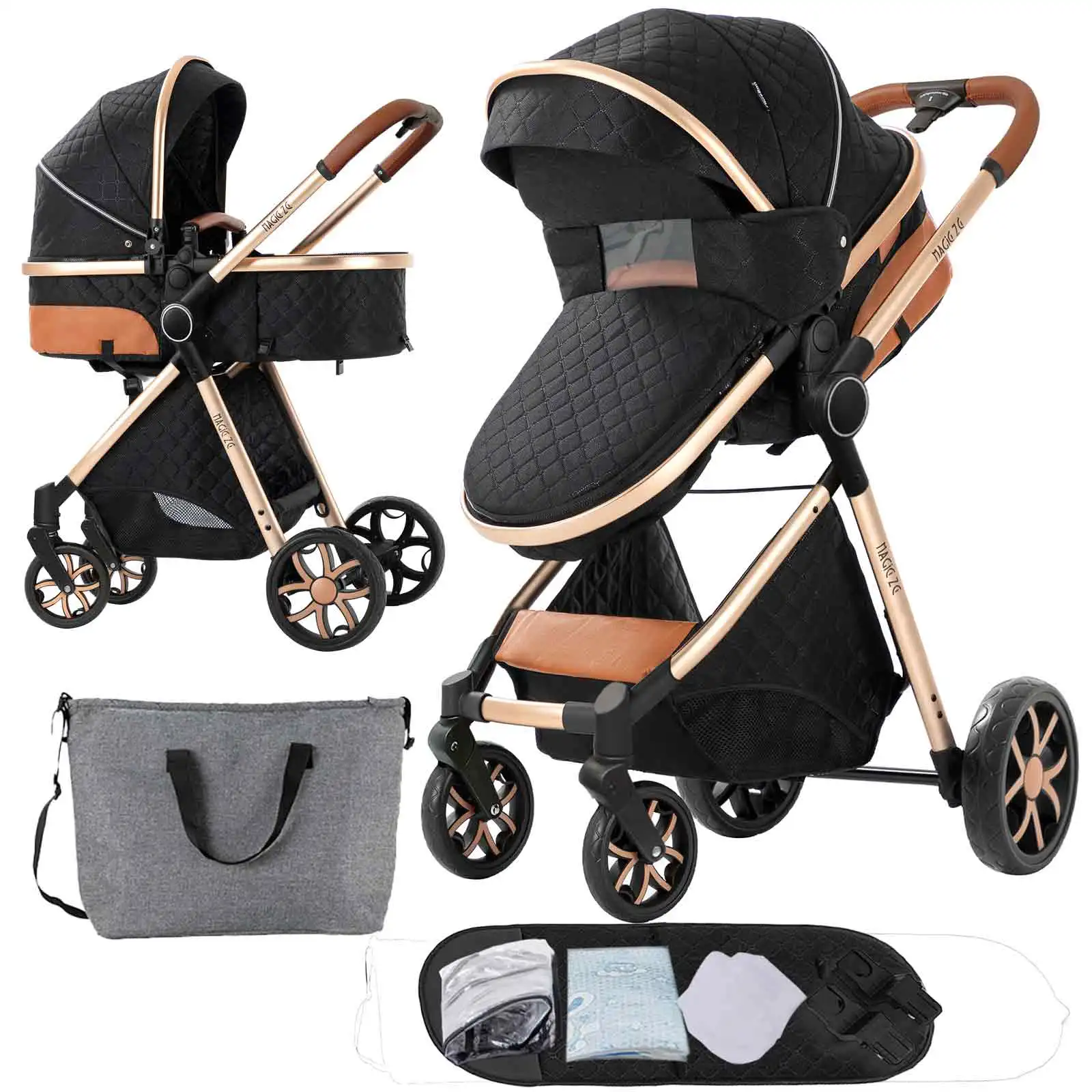 

Baby Stroller Baby Newborn Items Baby Accessories Light Stroller Baby Pram Multiple Stroller 2-In-1 Stroller Foldable Baby Strol