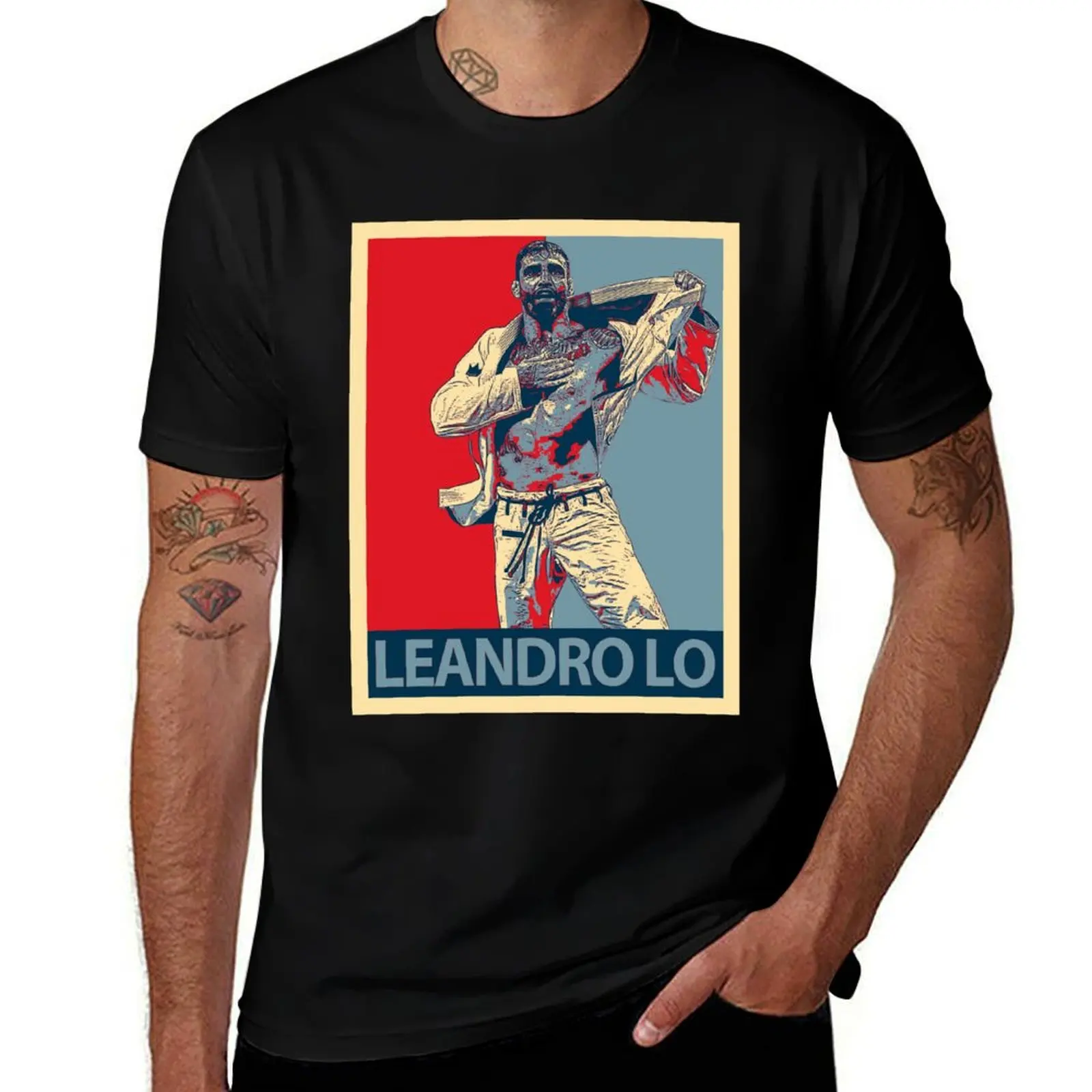 Leandro Lo artwork T-Shirt Basic Solid Tee for Daily Use T-Shirt