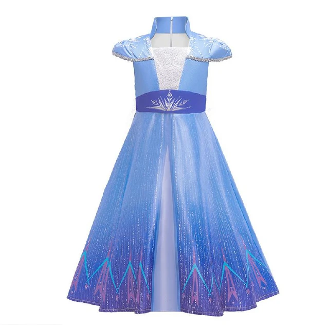 Robe de princesse Elsa pour filles Costume de Cosplay reine des neiges robes de fete Disney pour enfants robe de scene d ete nouvelle collection AliExpress