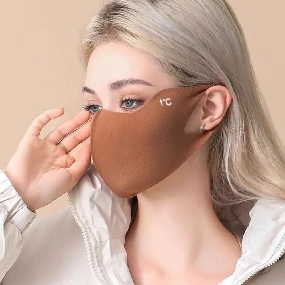 قناع درالون الدافئ الجديد، غطاء وجه قابل للغسل، قناع وجه مقاوم للغبار، حجاب وجه قابل للتنفس للخريف والشتاء للنساء