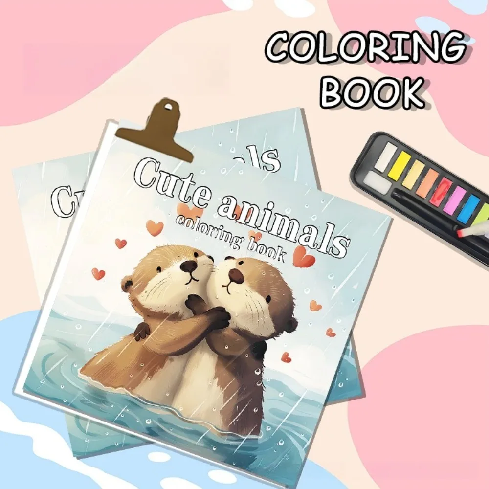 

New Coloring Book Psychological Stress Relief Coloring Book Adult Stress Relief 20 Cute Animals Adult Drawing Book Raven