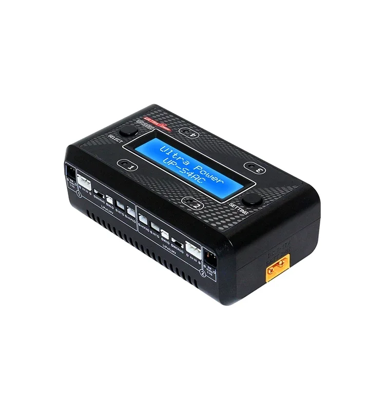 ULTRA POWER UP-S4AC batterijlader LCD digitaal display 4x7W 1A AC DC oplader voor 1S-2S LiPO/LiHV 2S-6S NiMH/NiCd batterij