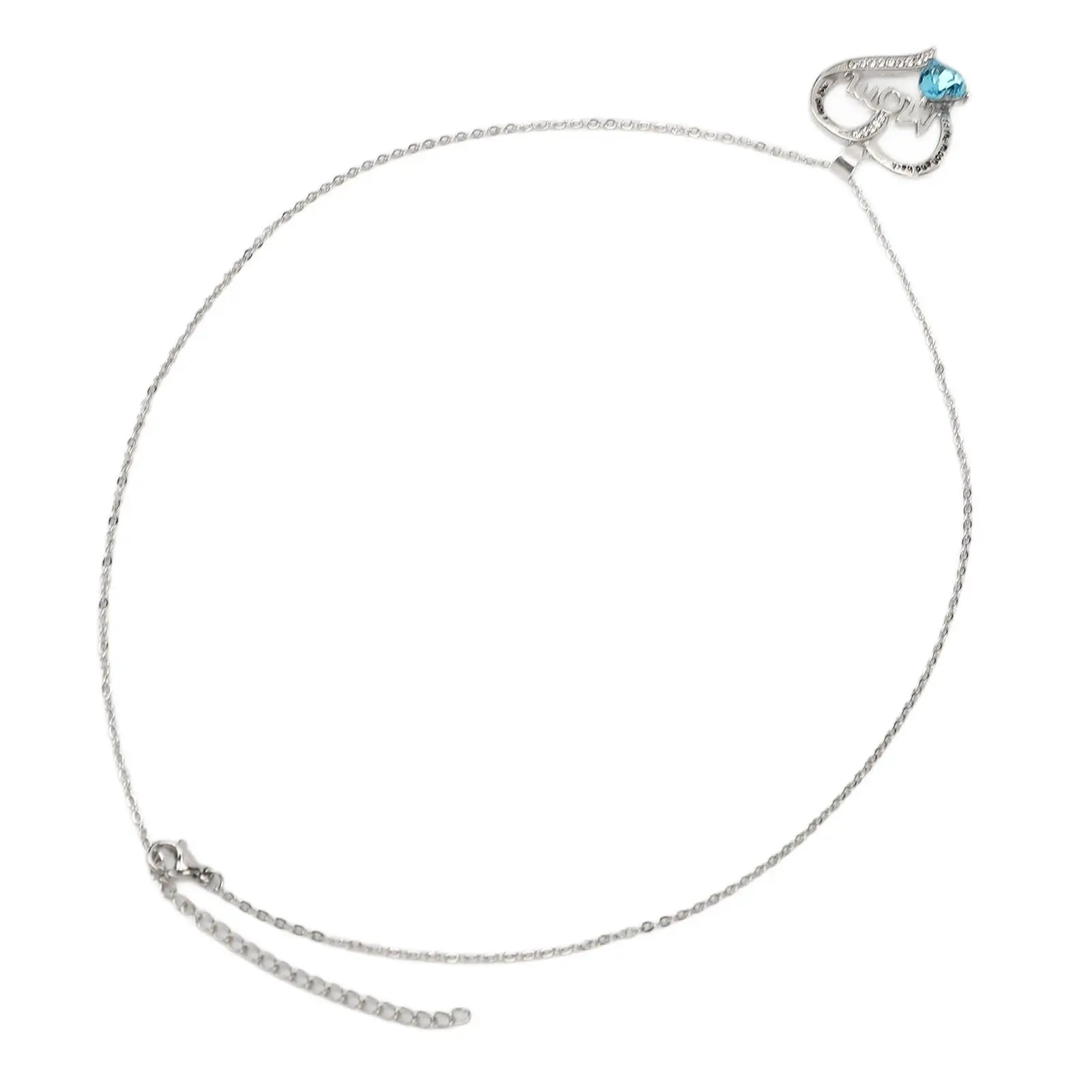 Colar de strass em forma de coração, pingente de letra personalizado, joias de liga brilhante para mulheres, festa, dança, roupa