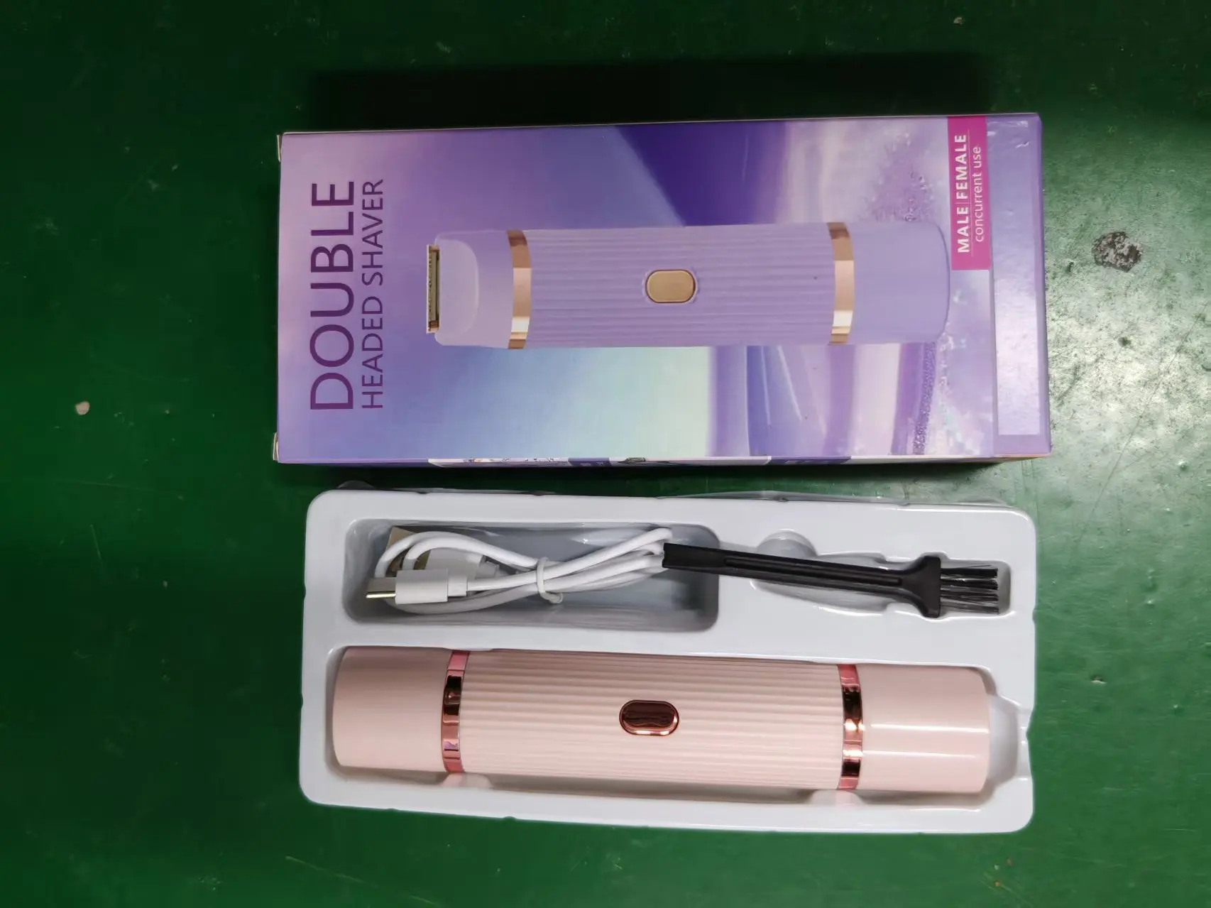 2in1 Electric Razor for Women Painless Hair Removal Rechargeable Body Trimmer Underarm Mustache Epilator Shaver