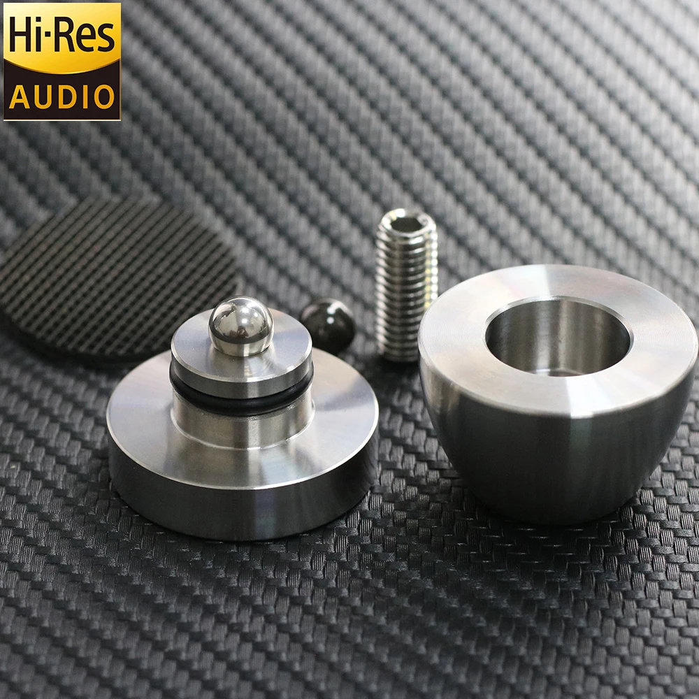 2026 New Stainless Steel HIFI Audio Shock Absorbing Stand Feet For Amplifier CD Player Turntable Speaker, Gift Box Packaging