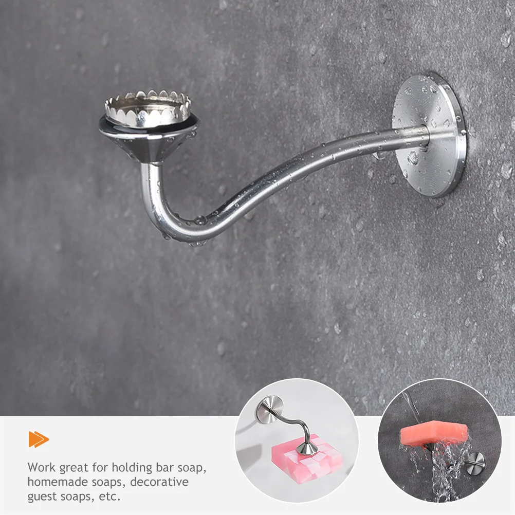 Stainless Steel Soap Holder Kitchen Shower Dish Wall-mounted Sponge Bathroom Magnetic Travel Magnets