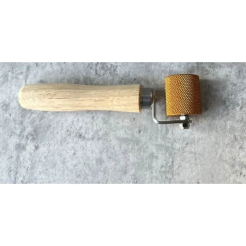 ABGG-Vibrating Roller Tool Durable Steel And Wood Construction For Sound Insulation Perfect For Automotive And Home Use