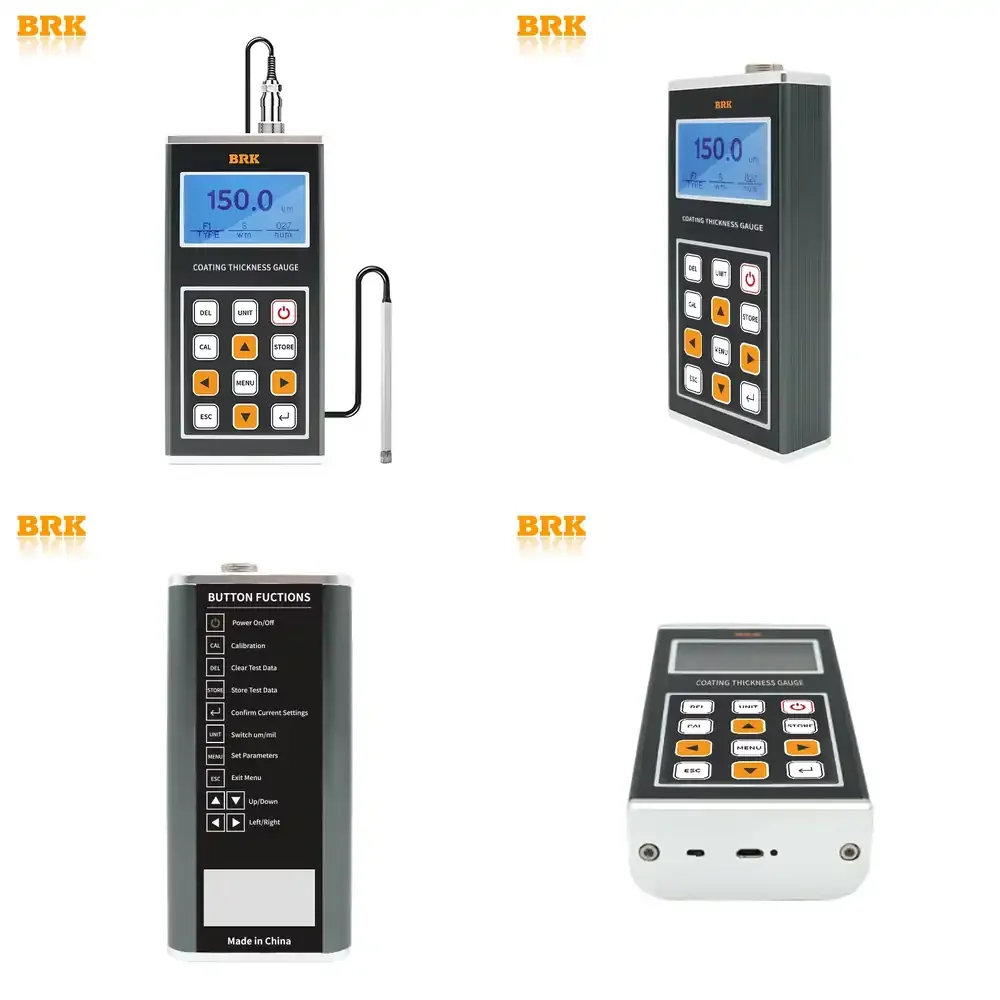 

Измеритель толщины покрытия BRK CTN-300 с датчиком F1-90 | Толщиномер металла с точностью 0,1 мкм | Цифровой измеритель толщины покрытия