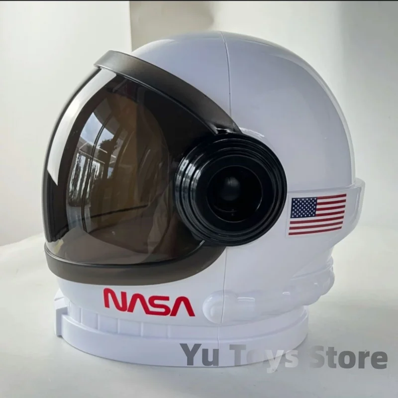 Casco de astronauta para niños con visera móvil, accesorio de juego de rol de imitación, juguete, Disfraces de Halloween de Cosplay, regalo escolar