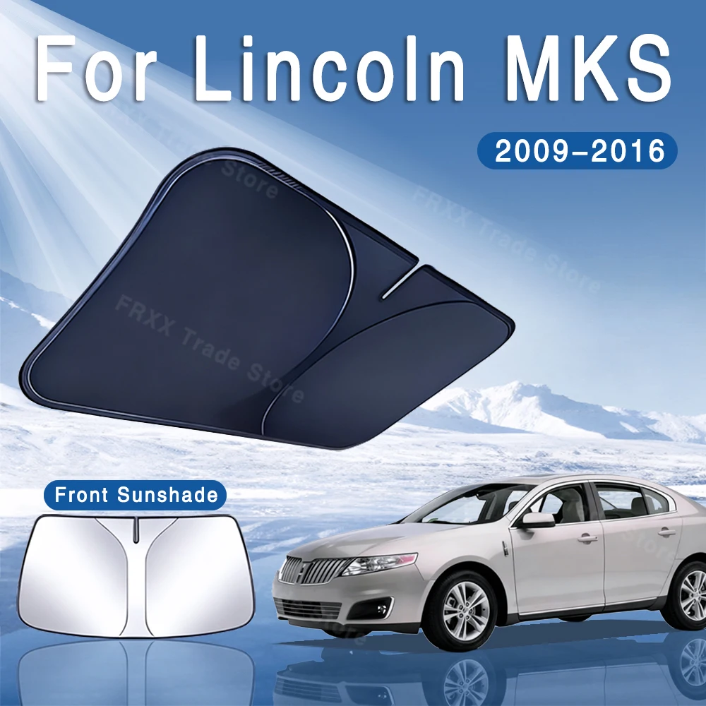 

For Lincoln MKS 2009~2016 2012 Foldable Car Sun Visor Front Windshield Sunshade Heat Insulation Summer Cooling Auto Accessories