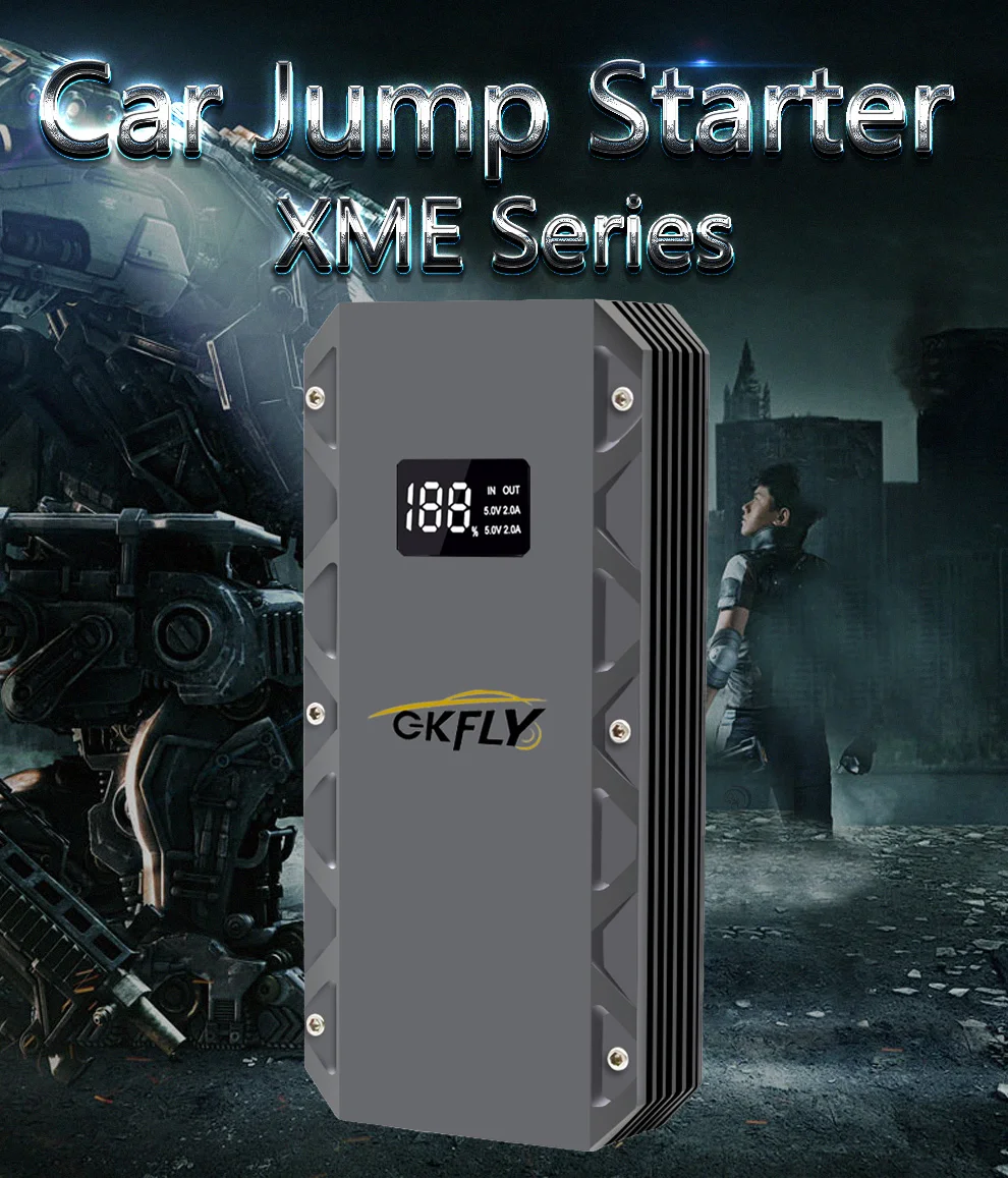 GKFLY Auto Starthilfe 3000A/5000A/6000A Start Gerät Power Bank Auto Batterie Booster Ladegerät Für Benzin diesel Auto Starter – Detail 2