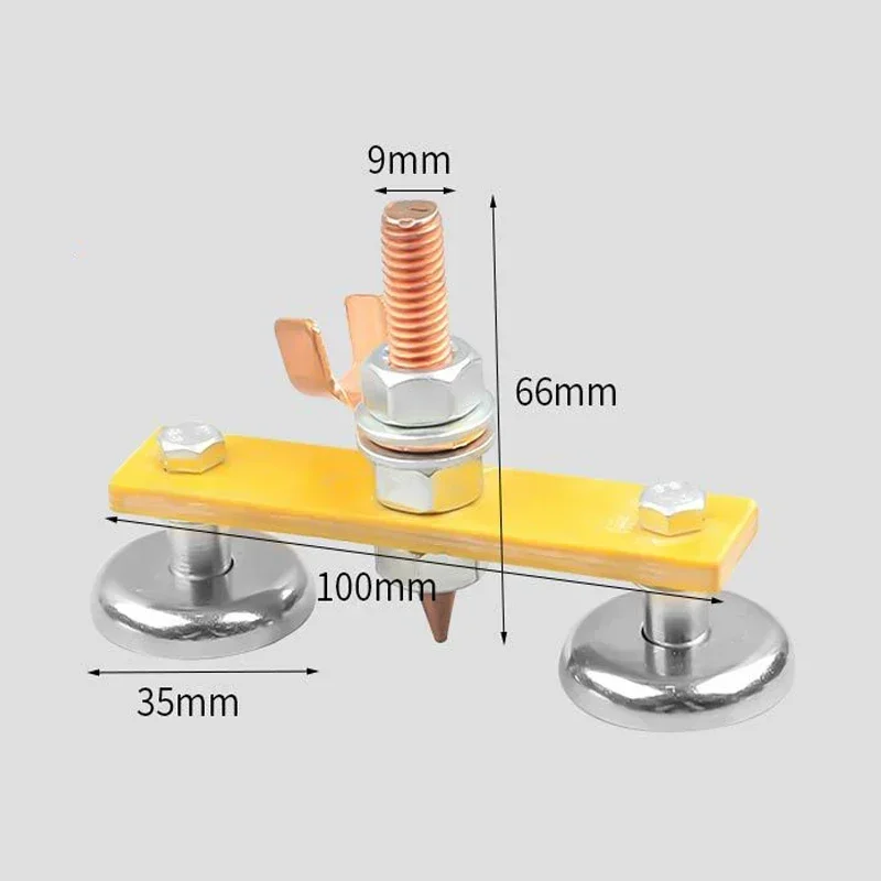 1 pz saldatura testa magnetica saldatura magnetica morsetto a terra supporto apparecchio forte saldatore macchina di riparazione lamiera morsetto