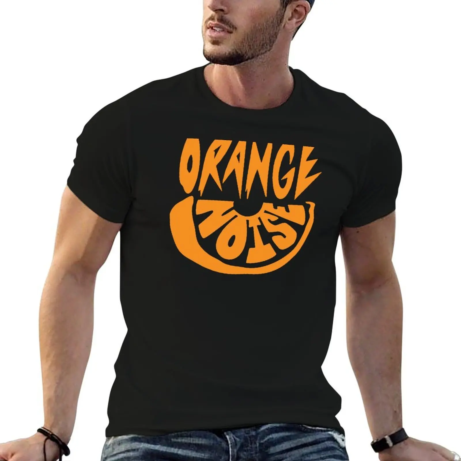 

Orange Noise Fruit Logo (orange) T-Shirt funny t shirts dark humor t shirts for man slim fit t shirts cotton 100% T-shirt