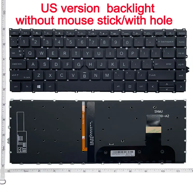 Klawiatura US/RU do HP 840 G7 840 G8 845 G7 845 G8 745 G7 745 G8 zbook14 G7/G8 ZBook Firefly 14 cali G7 G8 HSN-I36C-4 — zdjęcie produktu 6